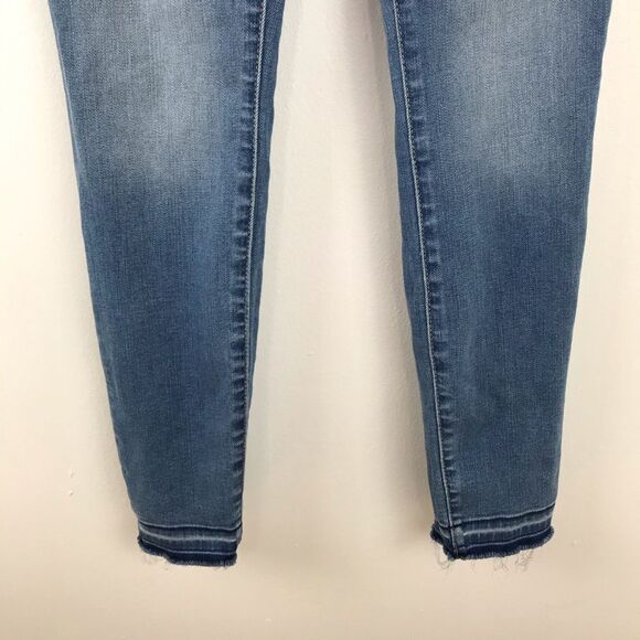 J. Crew high rise skinny jeans w/ let down raw hem - Picture 4 of 8